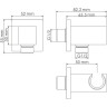 Подключение шланга с настенным держателем для лейки WASSERKRAFT A185