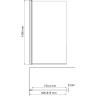Шторка на ванну WASSERKRAFT BERKEL 48P01-80W