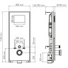 Система инсталляции для унитазов WASSERKRAFT ABENS 20TLT.010.ME.WH.WM02