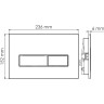 Система инсталляции для унитазов WASSERKRAFT GLAN 66TLT.010.ME.WH.WM03