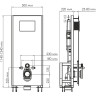 Система инсталляции для унитазов WASSERKRAFT GLAN 66TLT.010.ME.WH.WM04