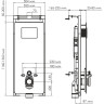 Система инсталляции для унитазов WASSERKRAFT SALM 27TLT.010.ME.BL.PB01