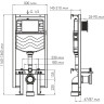 Система инсталляции для унитазов WASSERKRAFT VILS 56TLT.010.ME.CH03